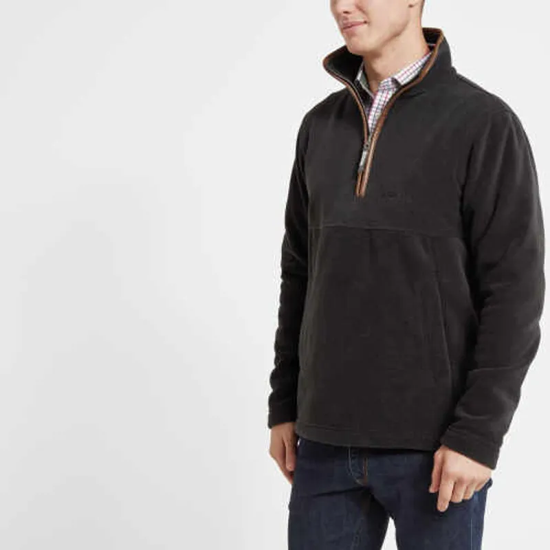 Schoffel Berkeley 1/4 Zip Fleece - Gunmetal-1